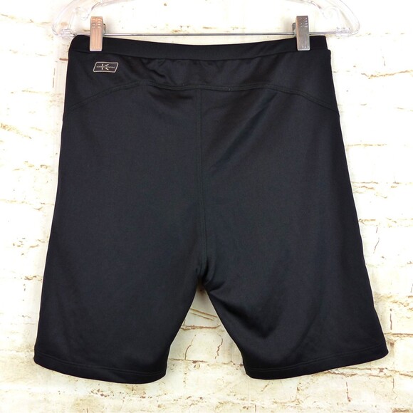 Kappa Tights Short Mens L Black Evane Kombat System Skin Fit Logos NWT Sporty - Picture 2 of 15